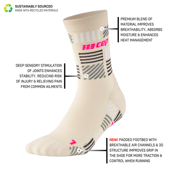 The Run Limited Edition Compression Mid Cut Socks, Women