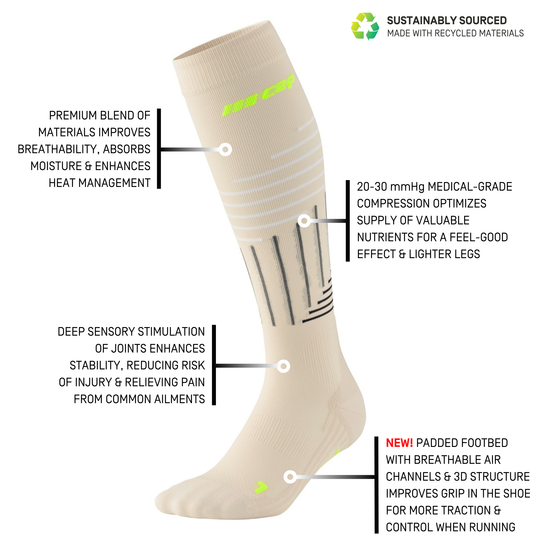 The Run Limited Edition Compression Tall Socks, Women