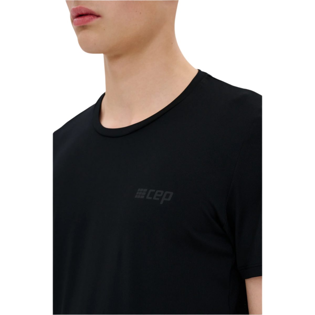 The Run Short Sleeve Shirt, Men, Black, close-up detail