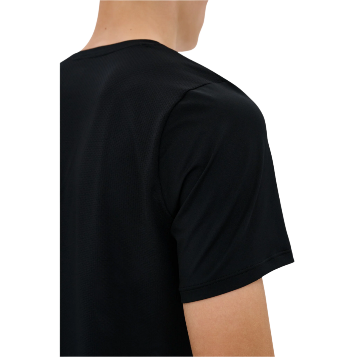 The Run Short Sleeve Shirt, Men, Black, close-up detail