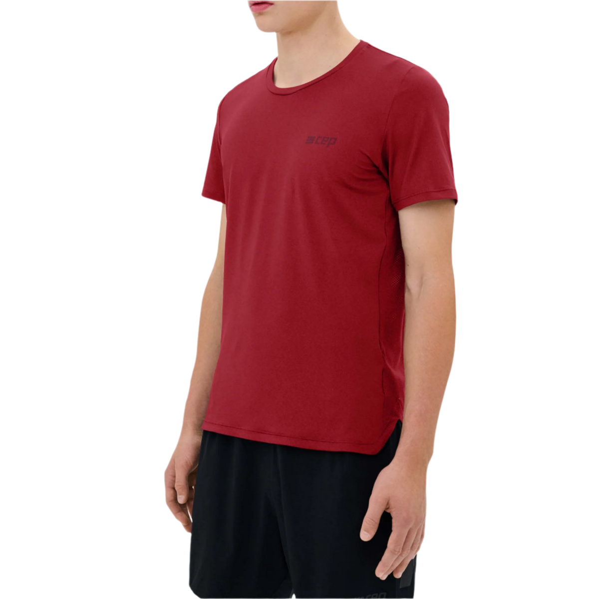 The Run Short Sleeve Shirt, Men, Crimson