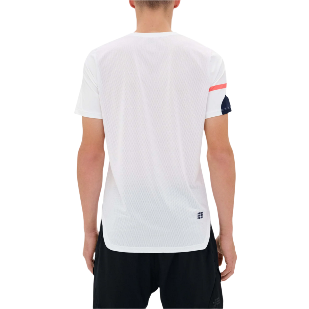 The Run Short Sleeve Shirt, Men, White Multi