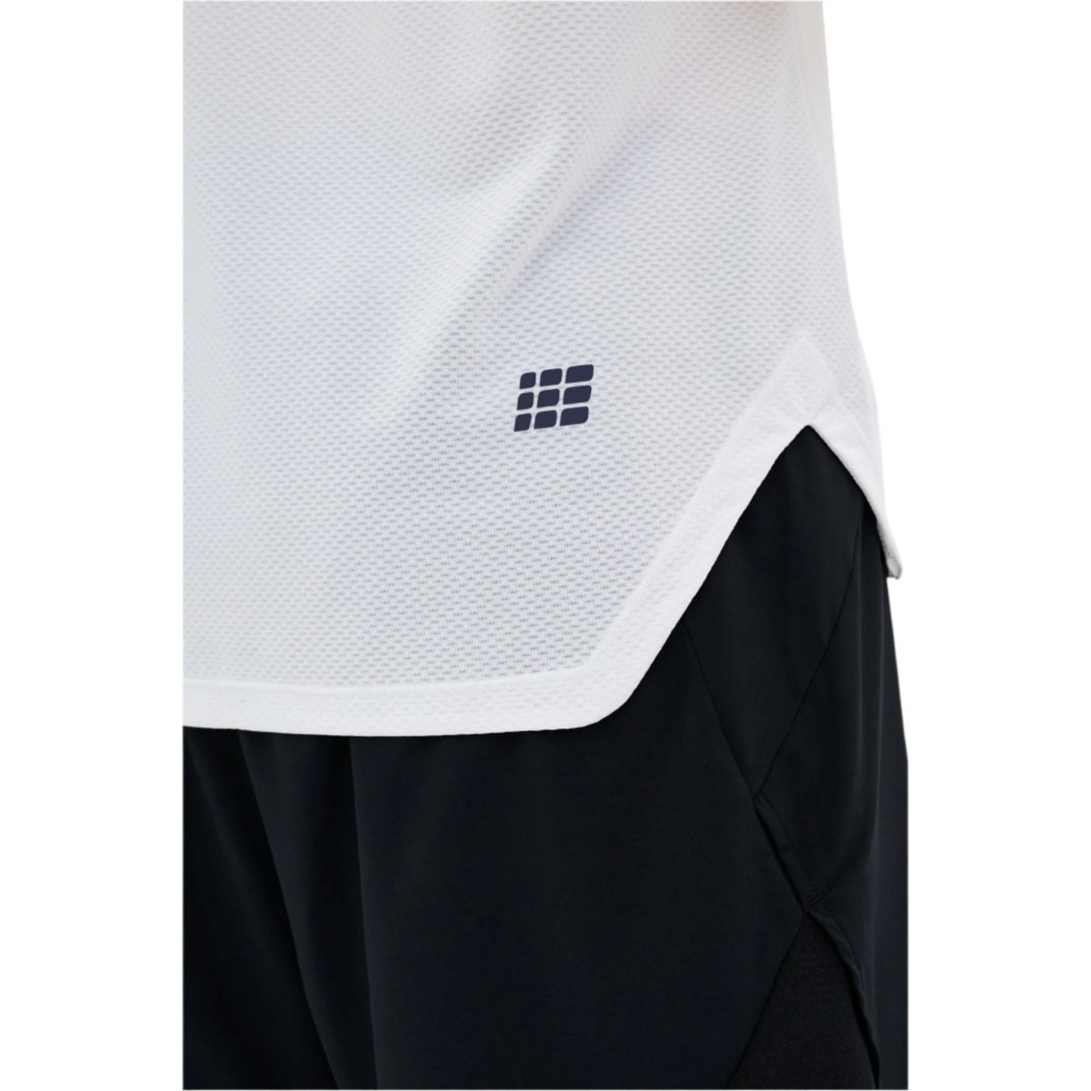 The Run Short Sleeve Shirt, Men, White Multi, close-up detail