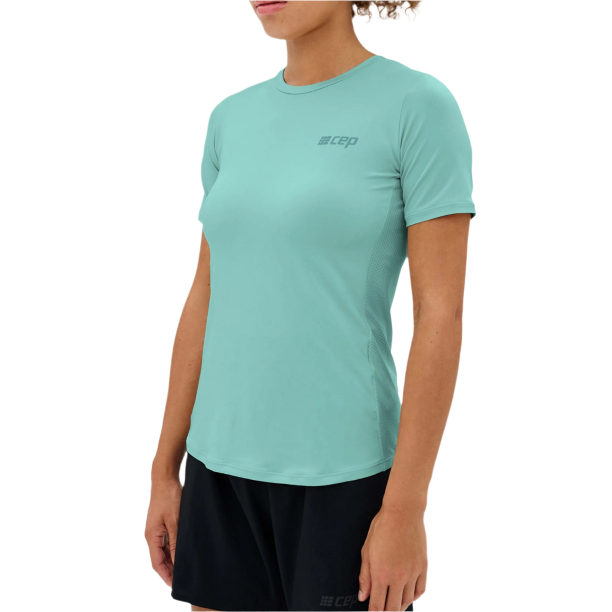 The Run Short Sleeve Shirt, Women, Light Blue