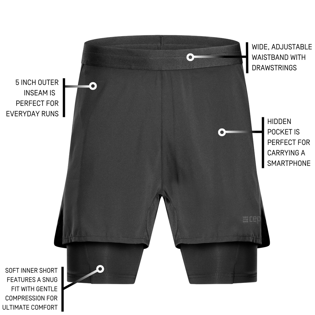 The Run 2-in-1 Shorts, Men