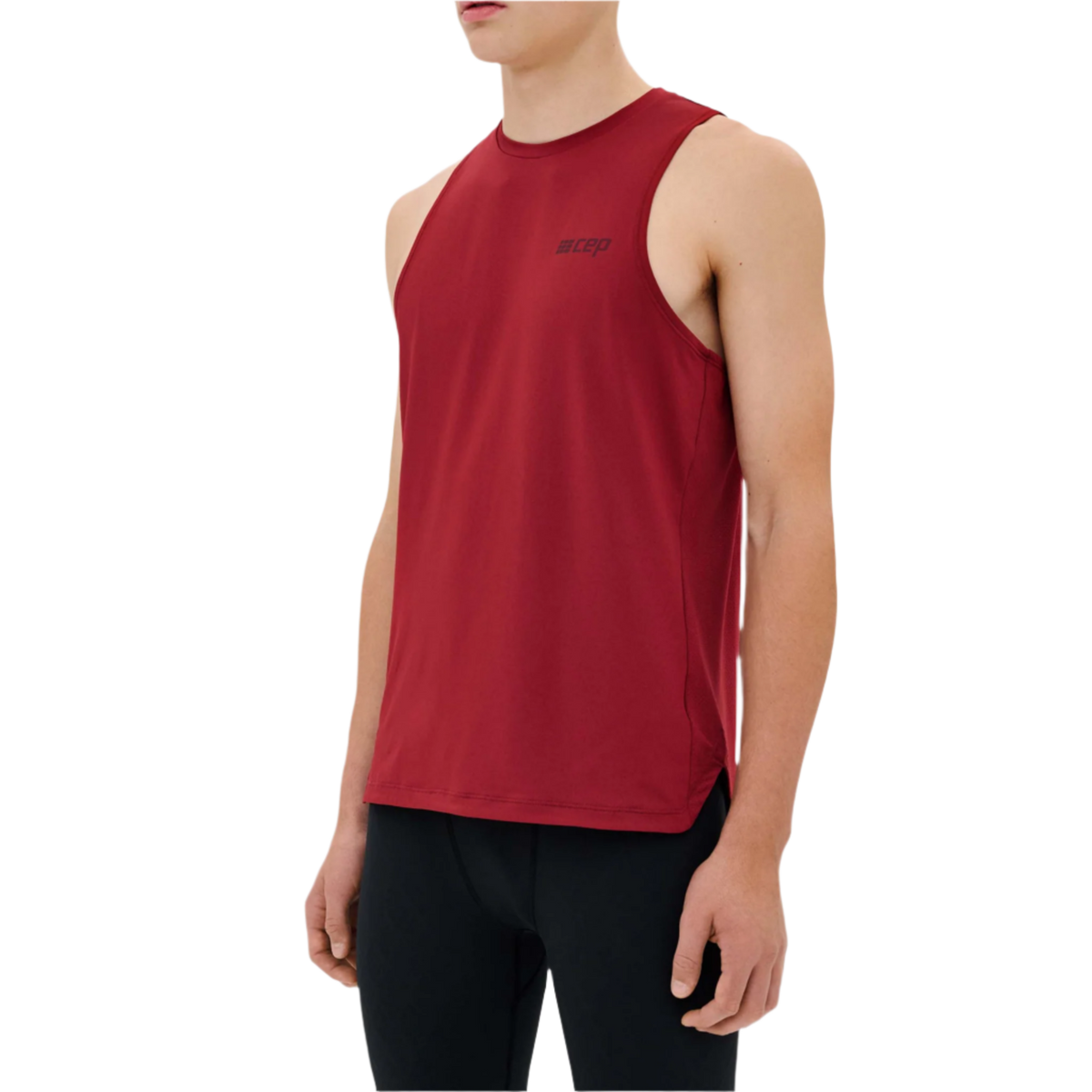 The Run Tank Top, Men, Crimson