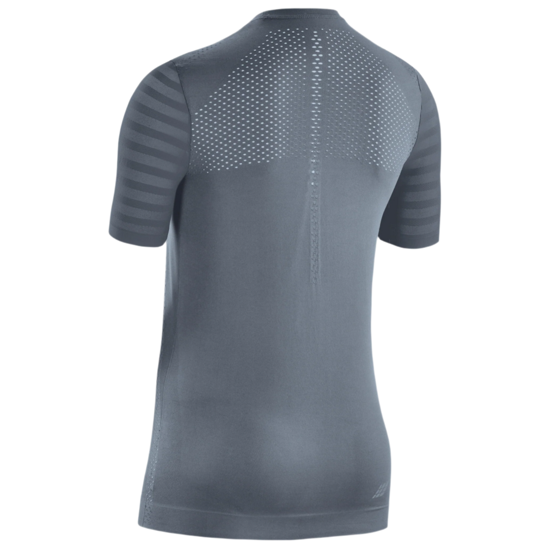 Ultralight Short Sleeve Shirt, Women, Grey, Back View