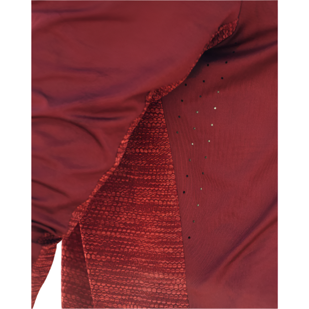 Run Long Sleeve Shirt, Men, Dark Red, Detail