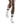80's Mid Cut Compression Socks, Women, White/Black Stripe, Back View Model