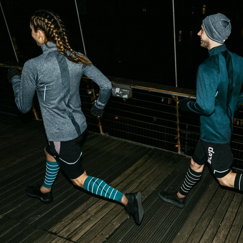 Reflective Compression Calf Sleeves, Women