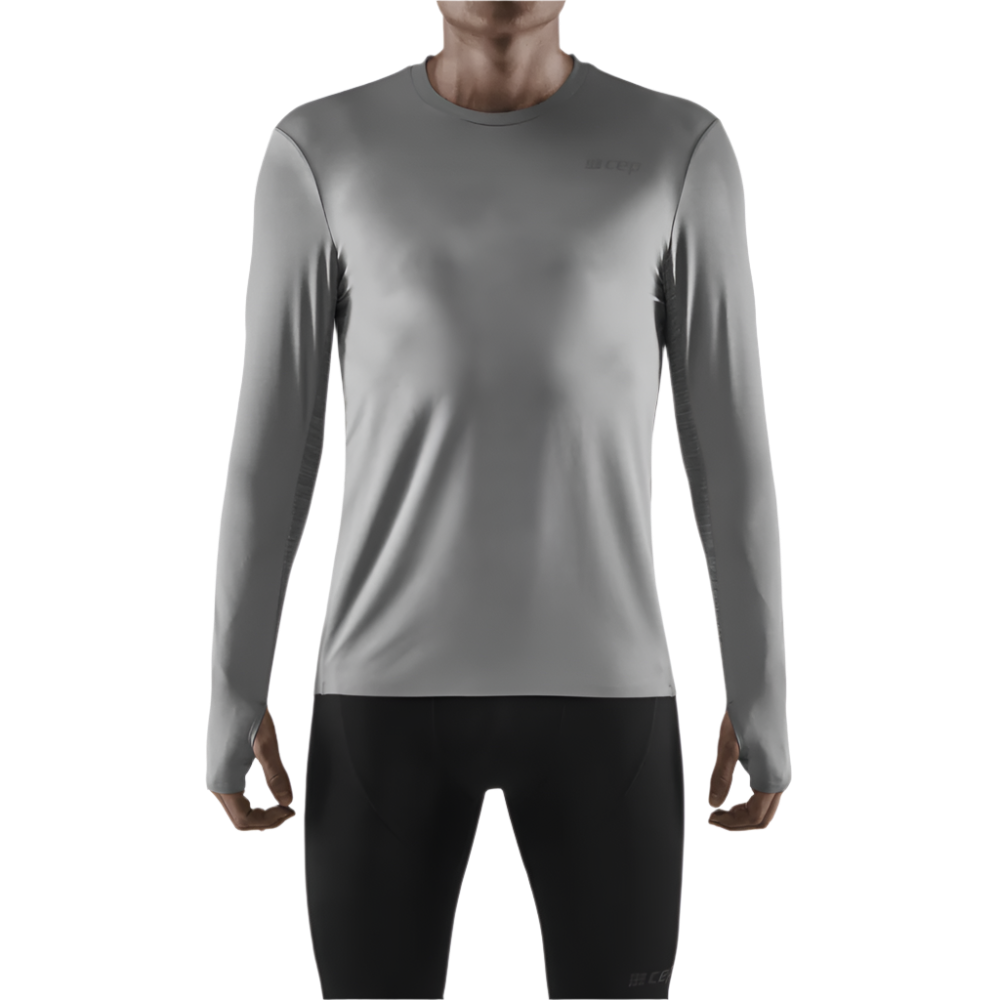 Run Long Sleeve Shirt, Men, Grey