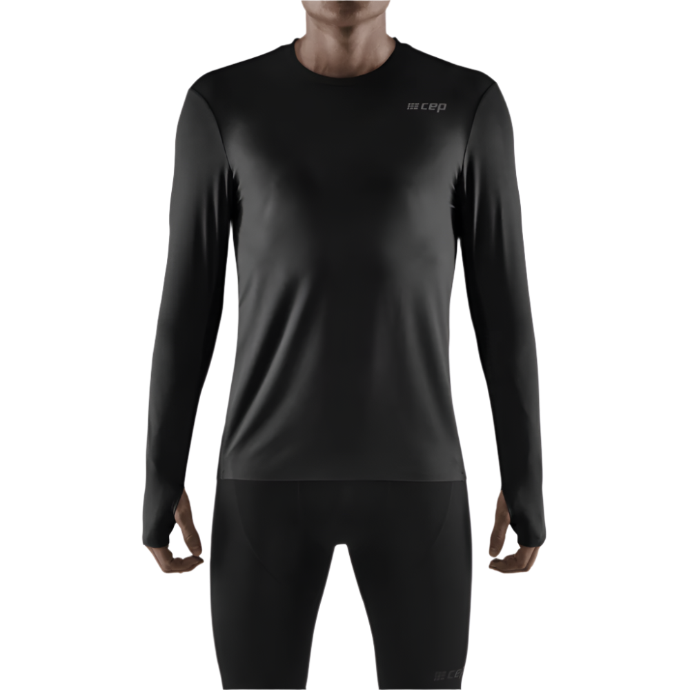 Run Long Sleeve Shirt, Men, Black