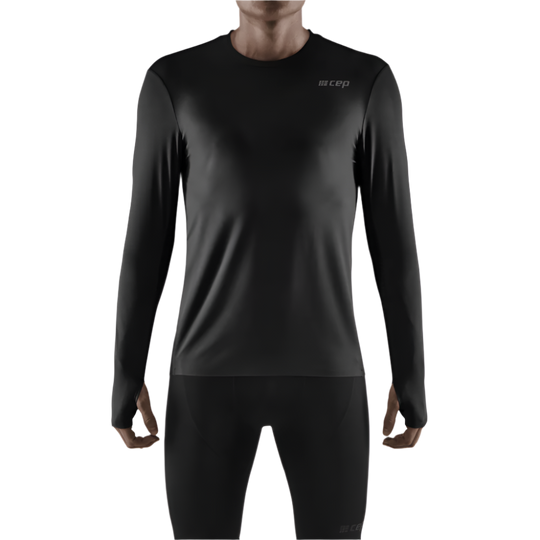 Run Long Sleeve Shirt, Men, Black