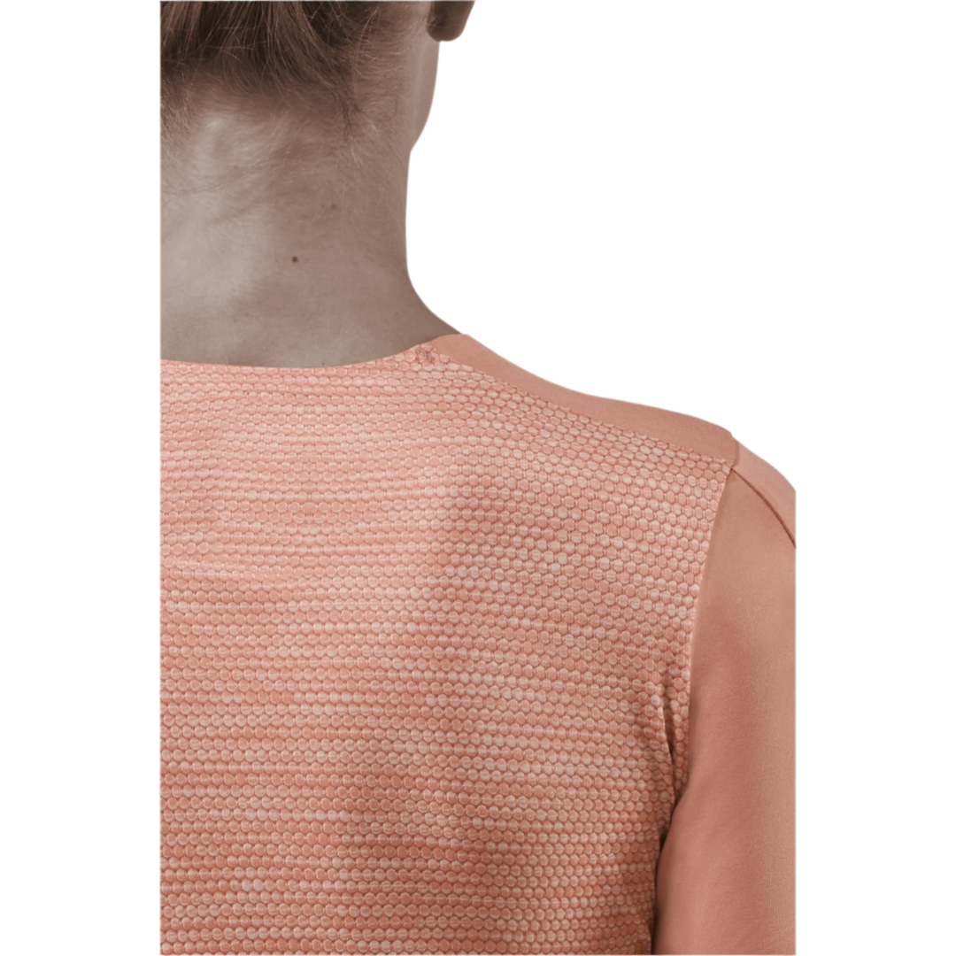 Run Short Sleeve Shirt, Women, Rose, Back Detail