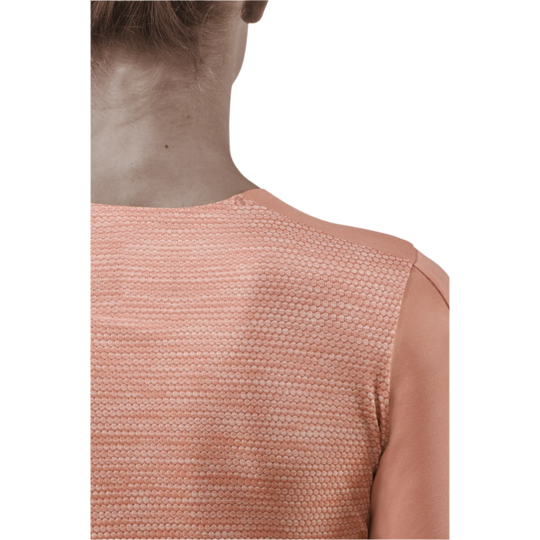 Run Short Sleeve Shirt, Women, Rose, Back Detail