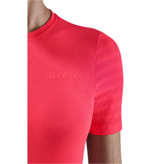 Ultralight Short Sleeve Shirt, Women, Pink, Sleeve Detail