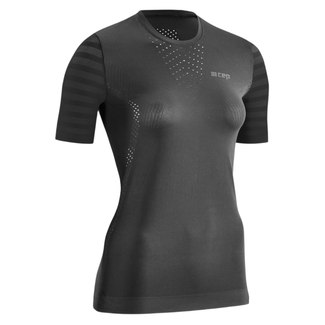 Ultralight Short Sleeve Shirt, Women, Black, Front View