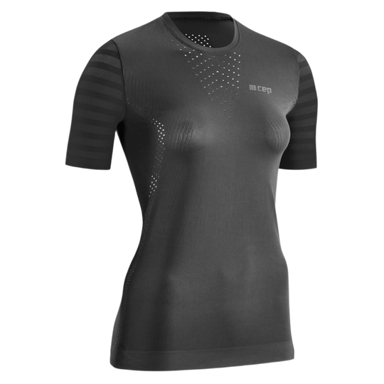 Ultralight Short Sleeve Shirt, Women, Black, Front View