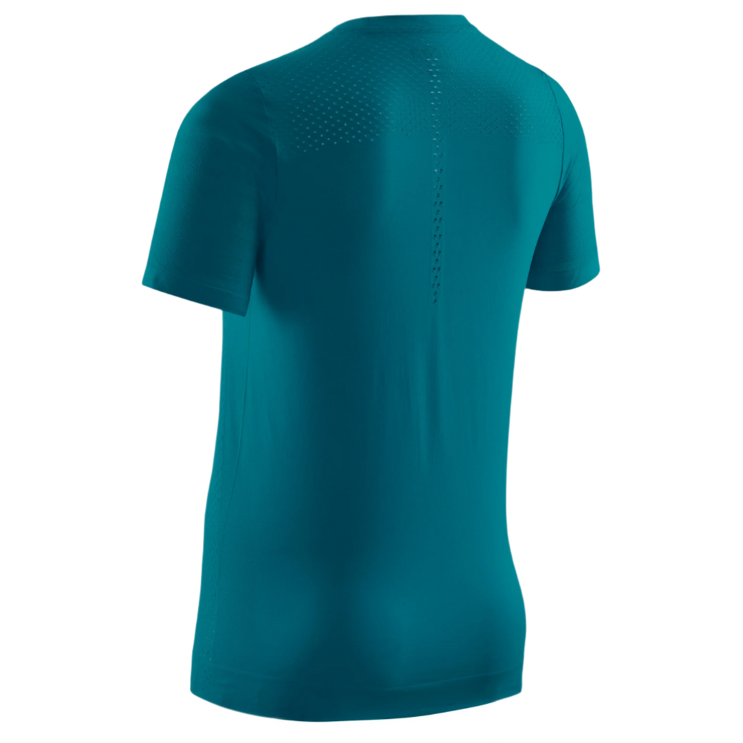 Ultralight Short Sleeve Shirt, Women, Petrol, Back View