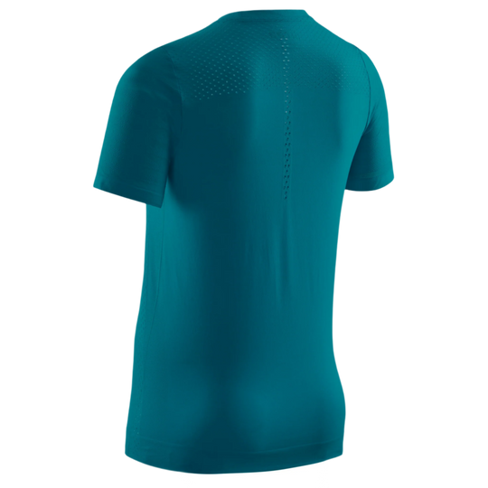 Ultralight Short Sleeve Shirt, Women, Petrol, Back View