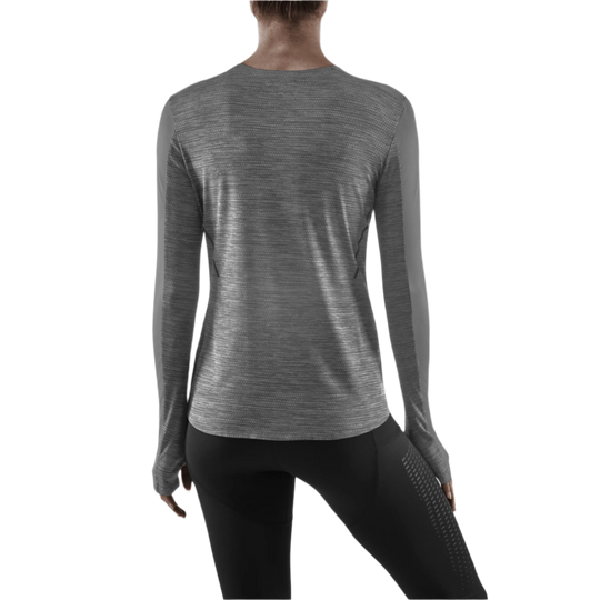 Run Long Sleeve Shirt, Women, Grey