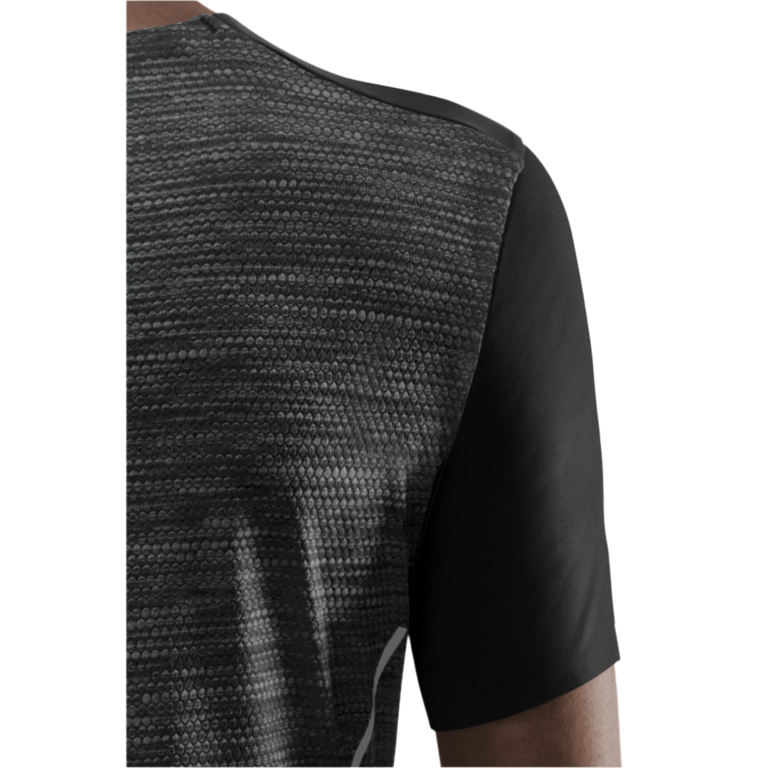 Run Short Sleeve Shirt, Women, Black, Back Detail