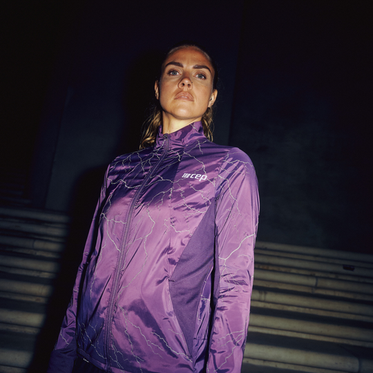 Reflective Windbreaker, Women, Purple, Lifestyle 2