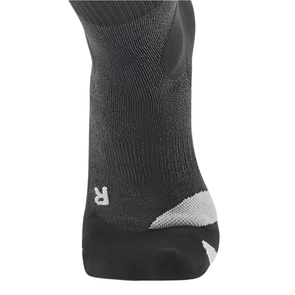 Hiking Merino Tall Compression Socks, Men, Stonegrey/Grey, Front Detail