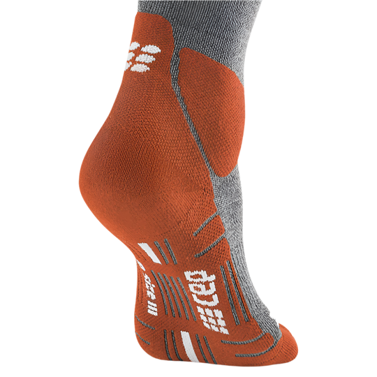 Hiking Merino Tall Compression Socks, Women, Sunset/Grey, Foot Detail