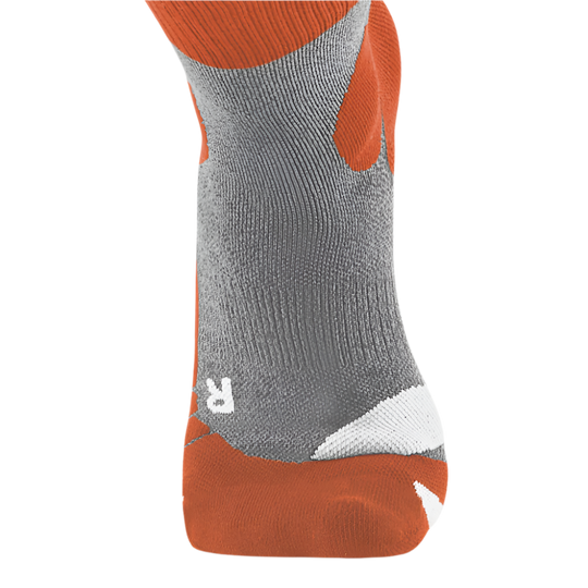 Hiking Merino Tall Compression Socks, Women, Sunset/Grey, Front Detail