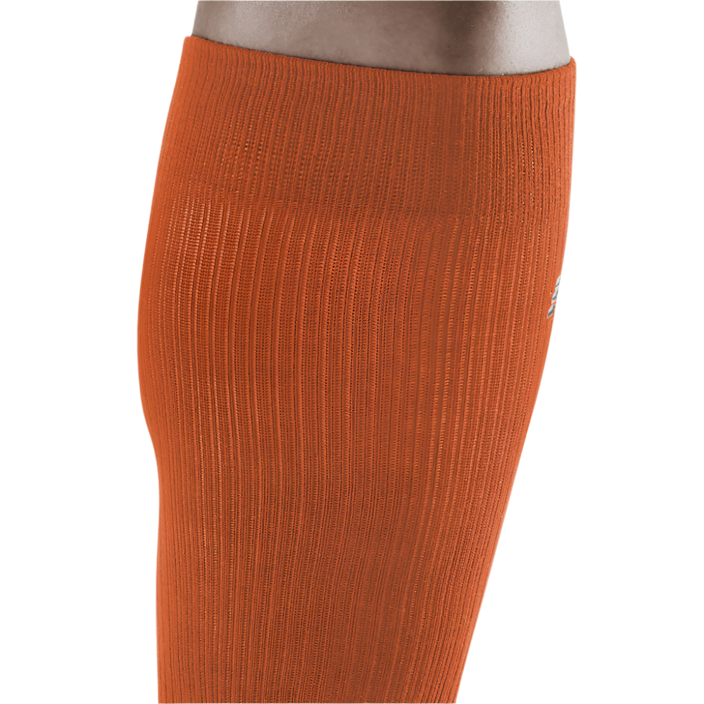 Hiking Merino Tall Compression Socks, Women, Sunset/Grey, Top Detail