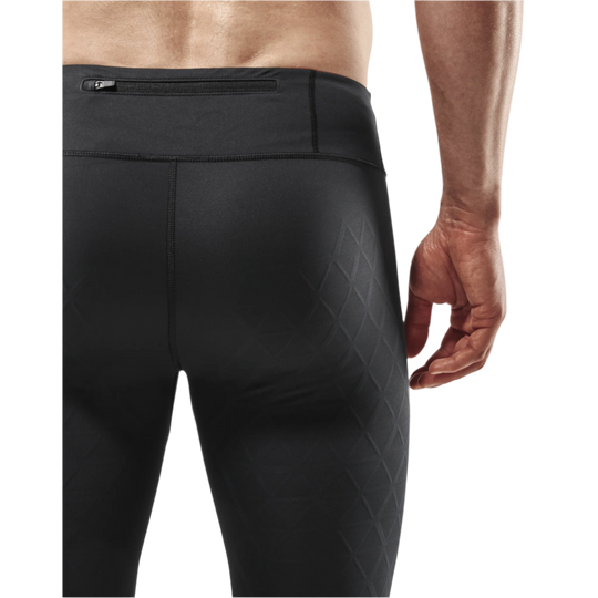 The Run Support Tights, Men, Black, Back Detail