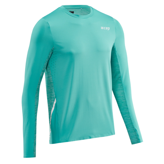 Run Long Sleeve Shirt, Men, Ocean, Front View