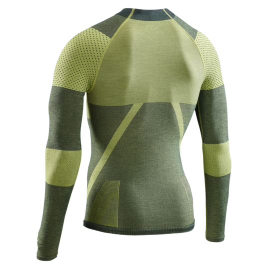 Ski Touring Base Shirt, Men, Green - Back View