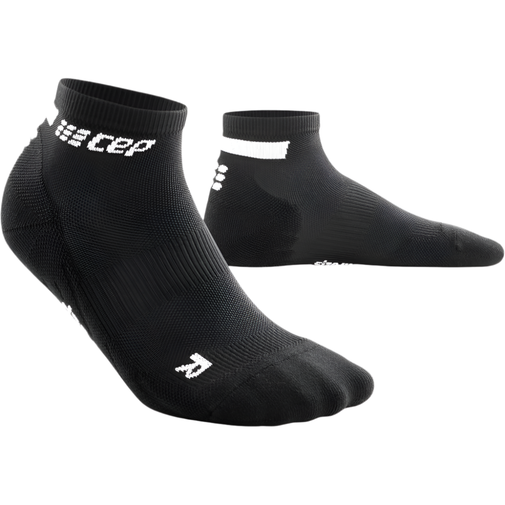 The Run Low Cut Socks 4.0, Women, Black, Front View