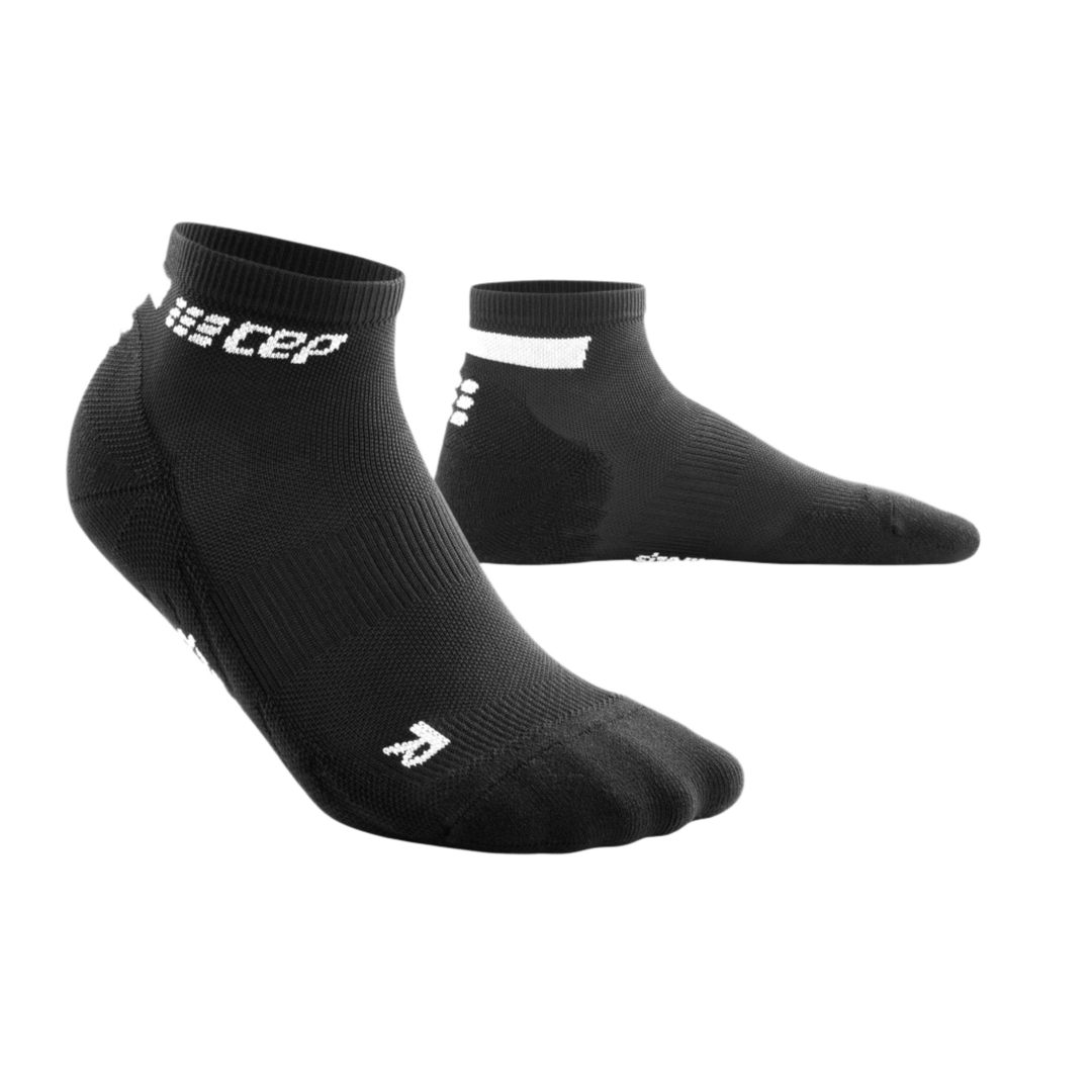 The Run Low Cut Socks 4.0, Men, Black, Front View