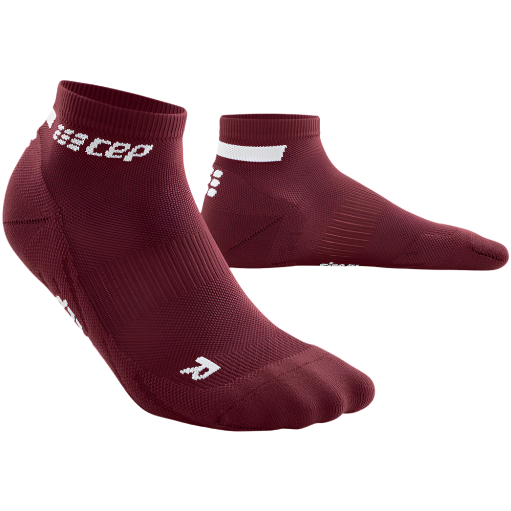 The Run Low Cut Socks 4.0, Women, Dark Red, Front View