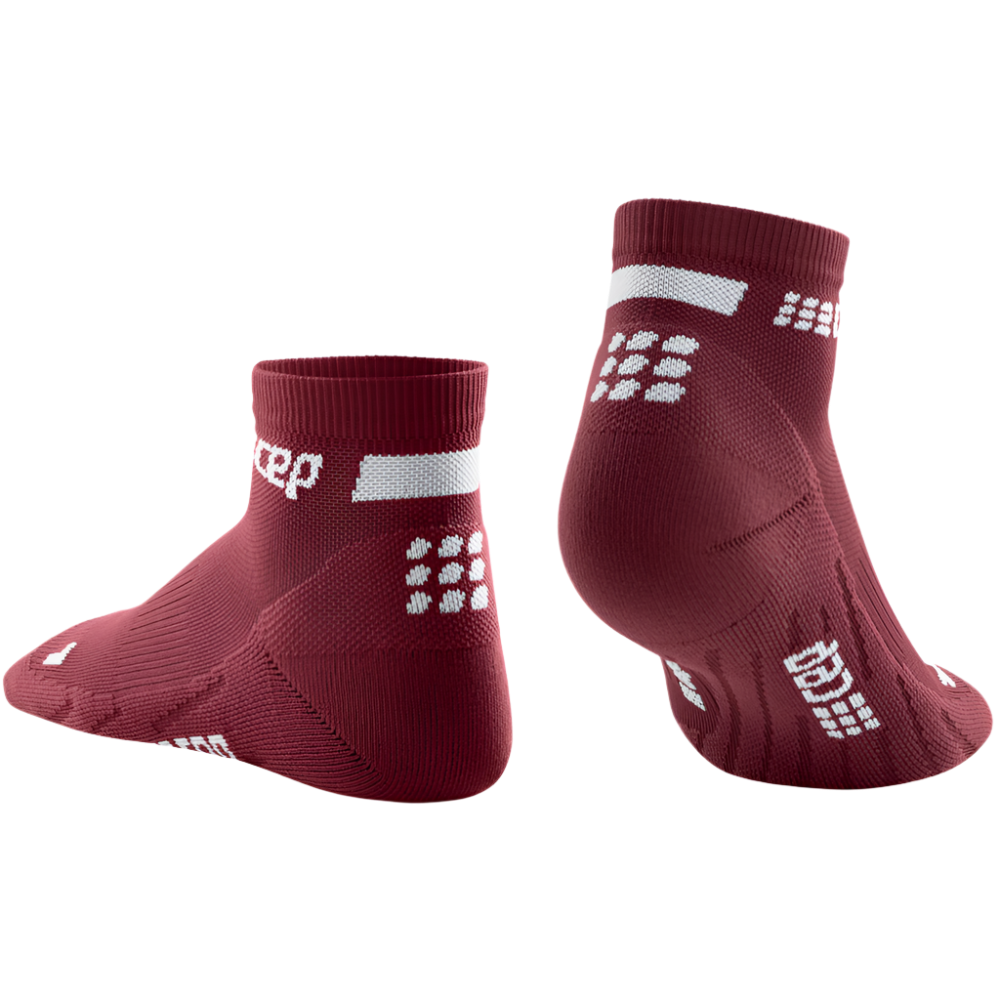 The Run Low Cut Socks 4.0, Women, Dark Red, Back View