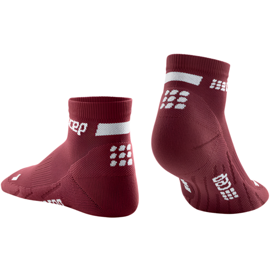 The Run Low Cut Socks 4.0, Women, Dark Red, Back View