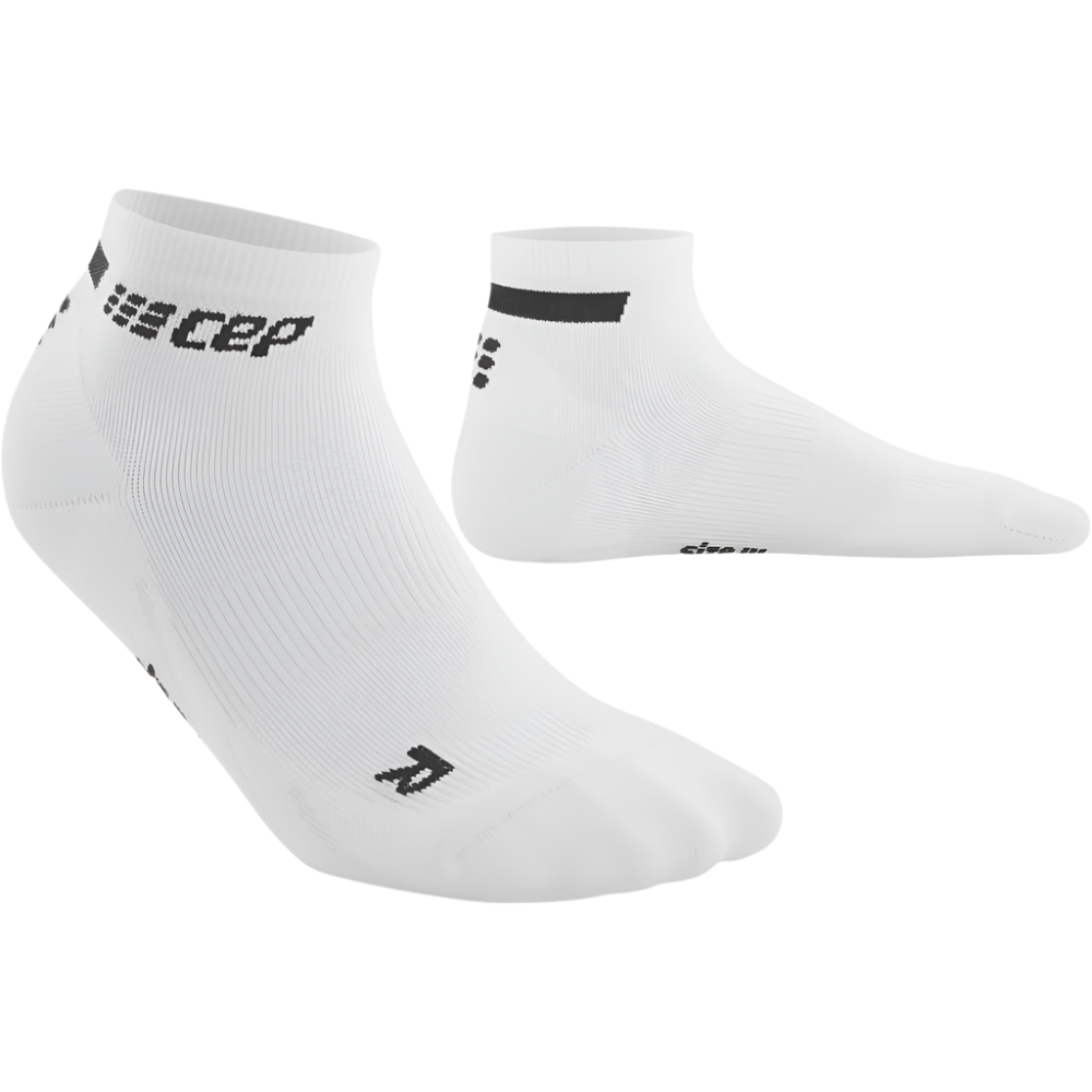 The Run Low Cut Socks 4.0, Women, White, Front View