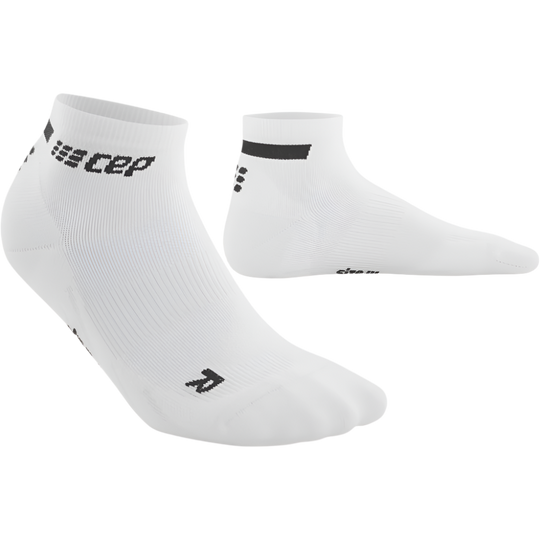 The Run Low Cut Socks 4.0, Women, White, Front View