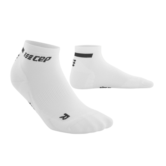 The Run Low Cut Socks 4.0, Men, White, Front View