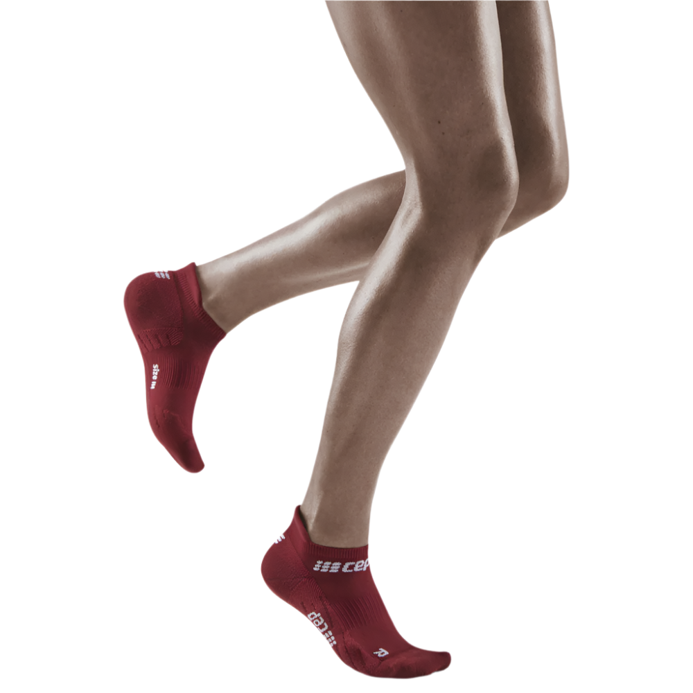 The Run No Show Socks 4.0, Women, Dark Red