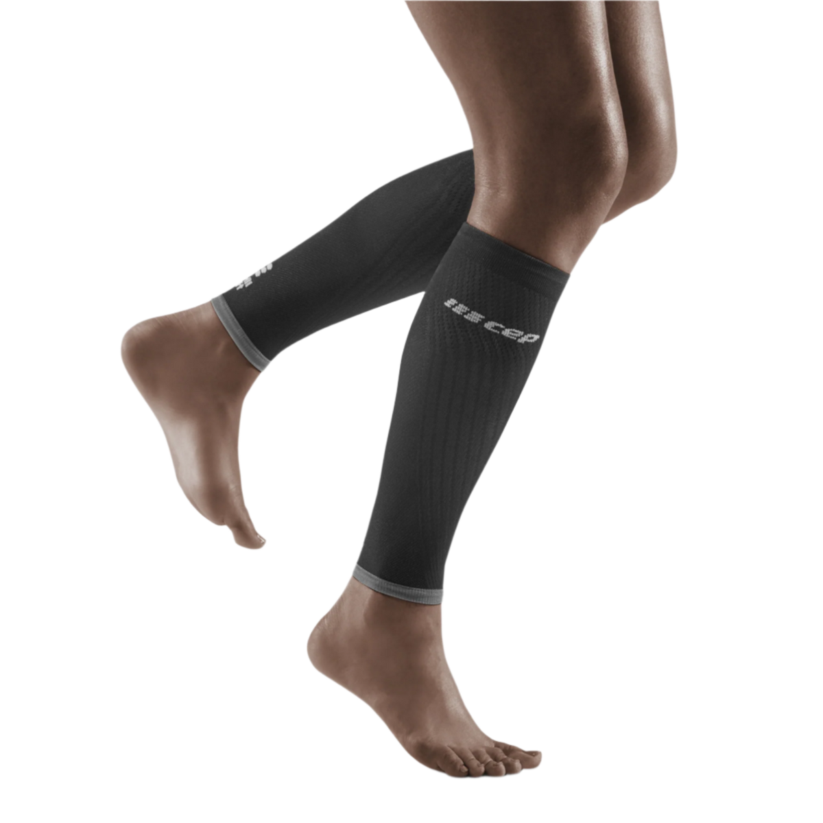 Ultralight Compression Calf Sleeves, Women, Black/Light Grey