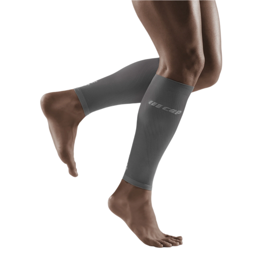 Ultralight Compression Calf Sleeves, Men, Grey/Light Grey