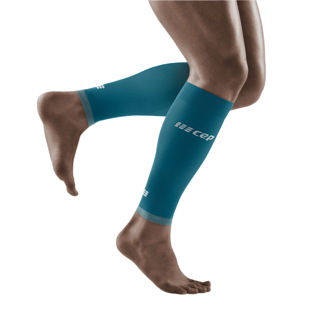 Ultralight Compression Calf Sleeves, Men, Petrol/Light Grey