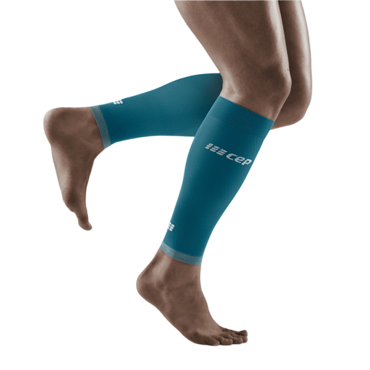 Ultralight Compression Calf Sleeves, Men, Petrol/Light Grey