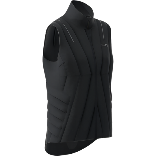 Winter Run Vest, Women, Black, Front View