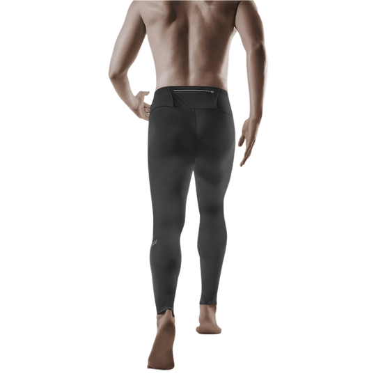 Winter Run Pants, Men, Black, Back View Model