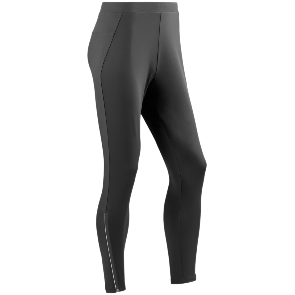 Winter Run Pants, Men, Black, Front View